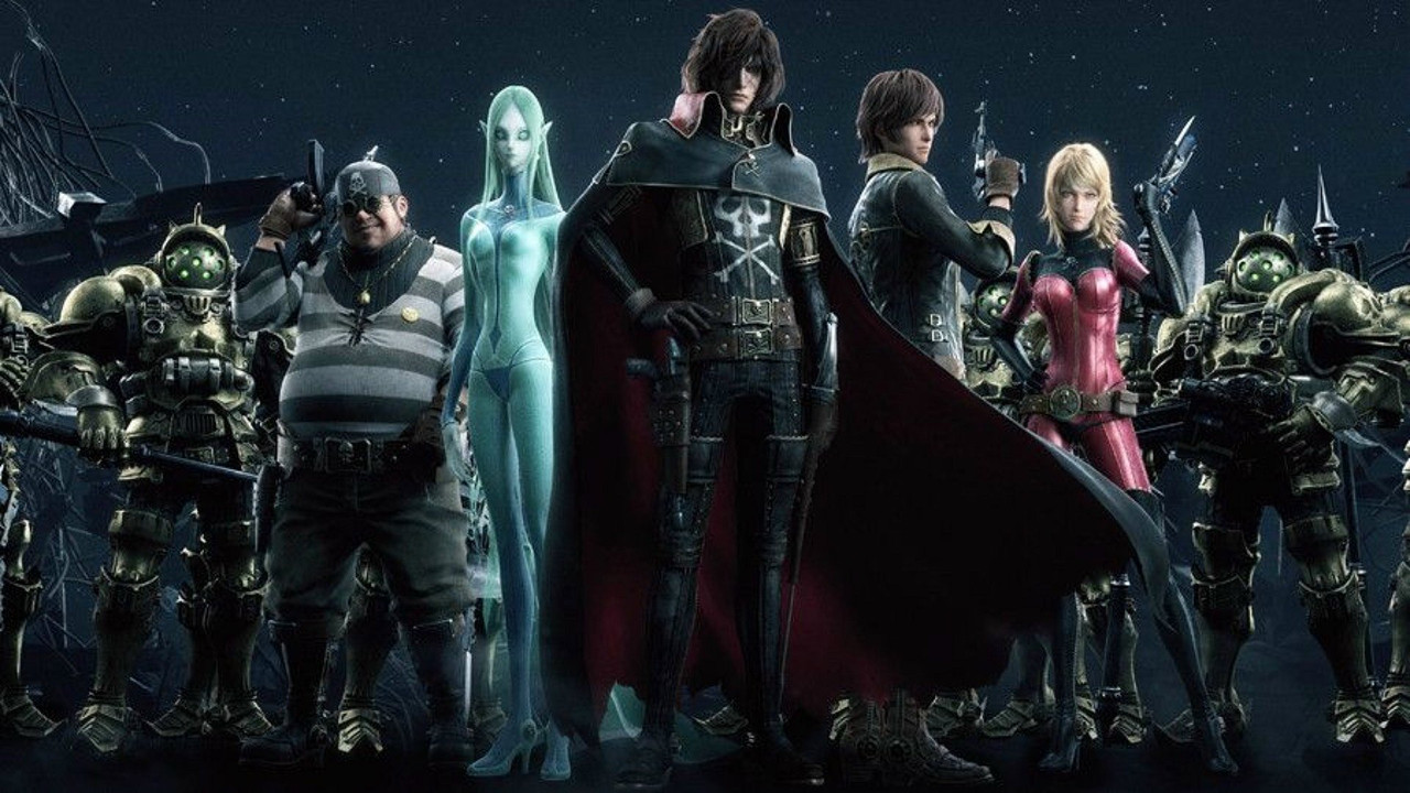 Space Pirate Captain Harlock Collection background